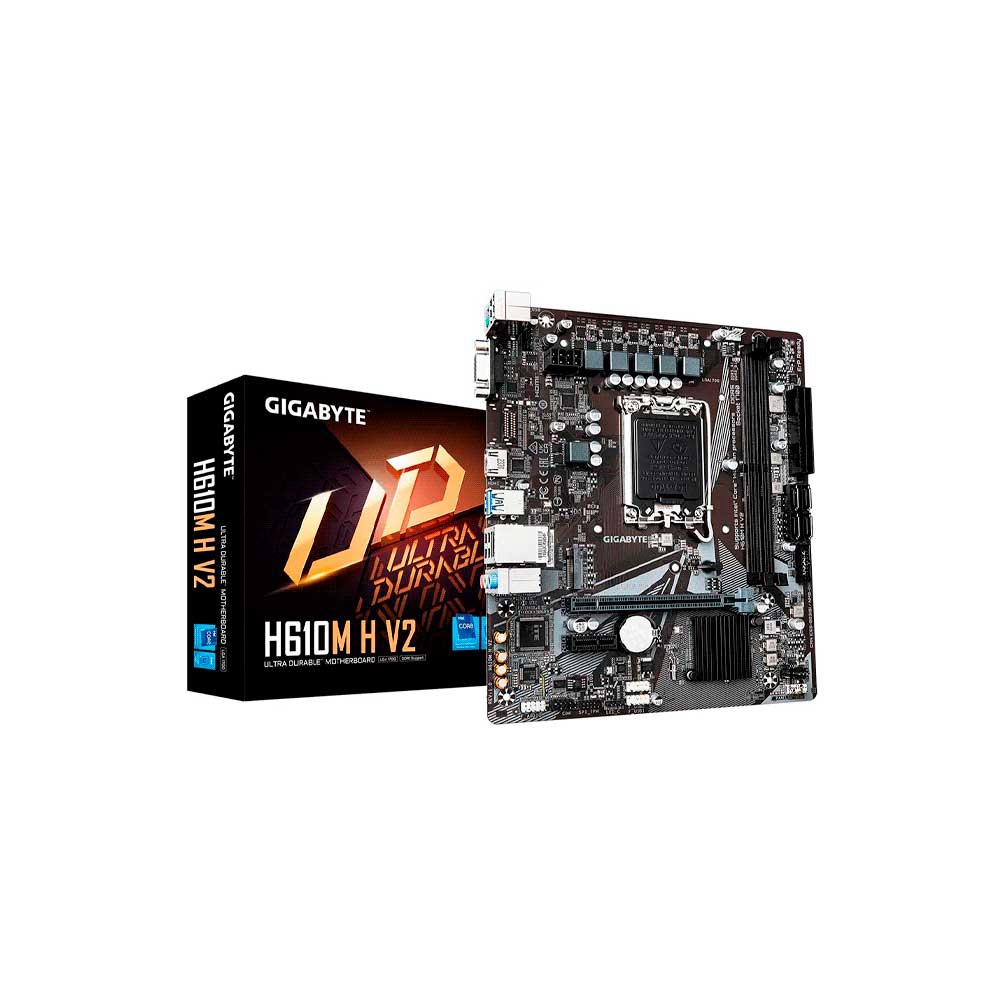 fastrax_116152_69308c62906cb.jpg PLACA MADRE GIGABYTE 1700 H610M H V2 DDR5 V/S/R/HDMI/M2/USB3.2/MATX - Imagen 1