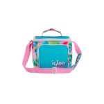 BOLSA TERMICA IGLOO 9 LATAS VERTICAL LUNCH RETRO CELESTE 63085