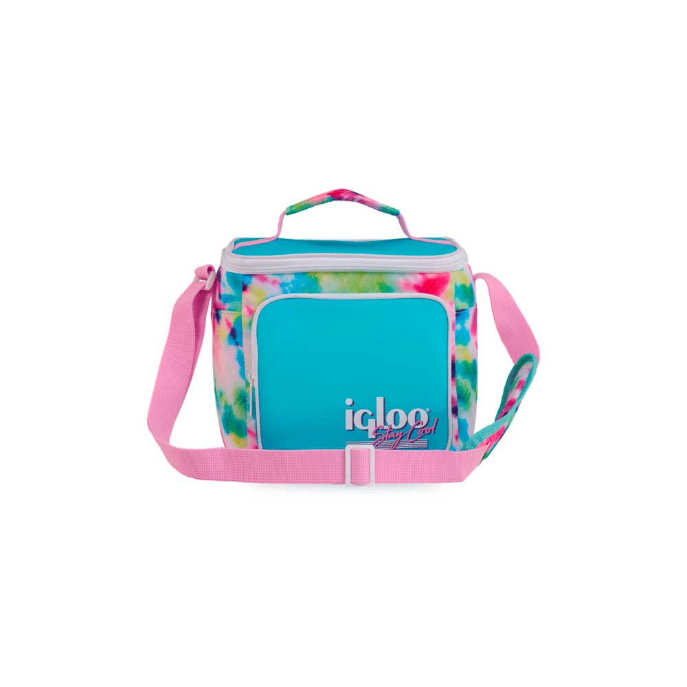 fastrax_118569_69308fe425aaf.jpg BOLSA TERMICA IGLOO 9 LATAS VERTICAL LUNCH RETRO CELESTE 63085 - Imagen 1