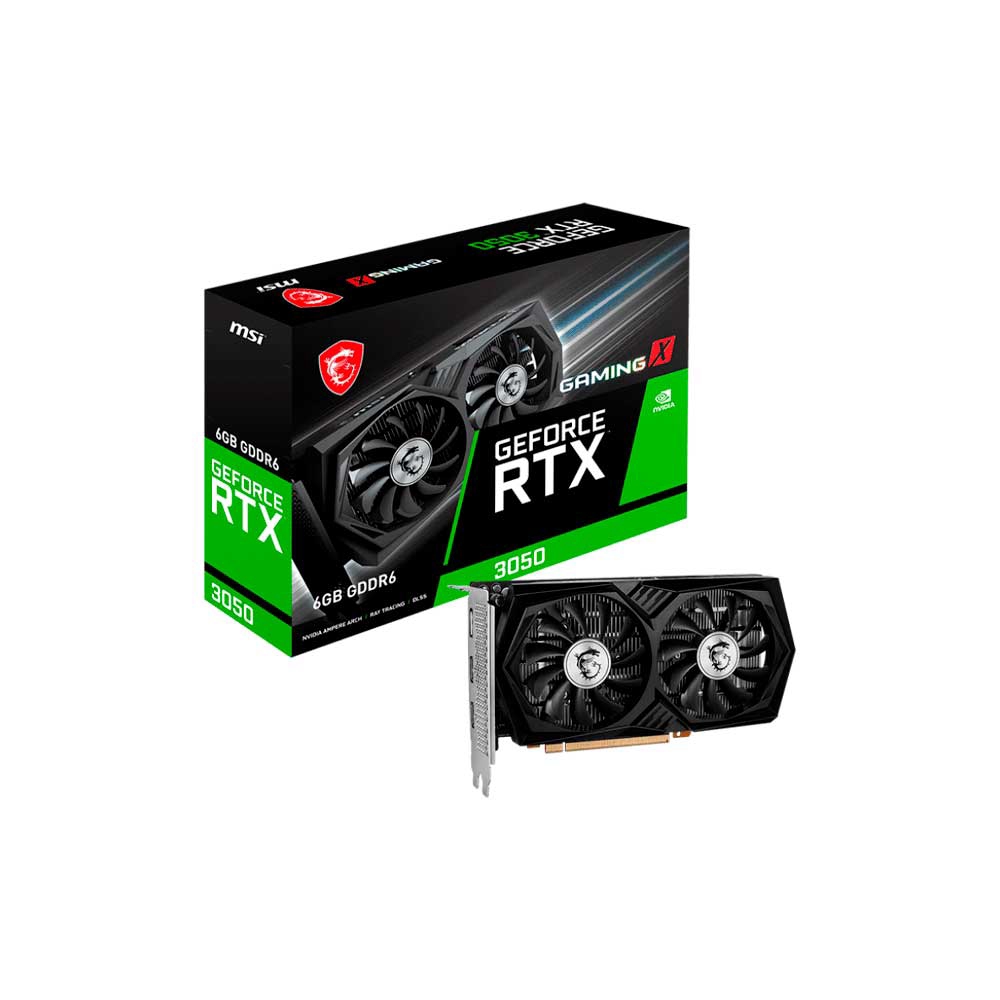 fastrax_118828_6930908c07e57.jpg PLACA DE VIDEO MSI RTX 3050 GAMING X 6G DD6 912-V812-053 - Imagen 1