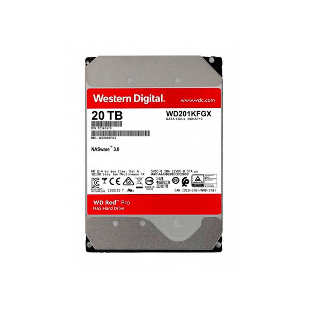 fastrax_119030_693090dc8d0bf.jpg DISCO DURO SATA3 20TB WESTERN DIGITAL RED PRO 7200RPM 512MB WD201KFGX NAS (GARANTIA BR) - Imagen 1