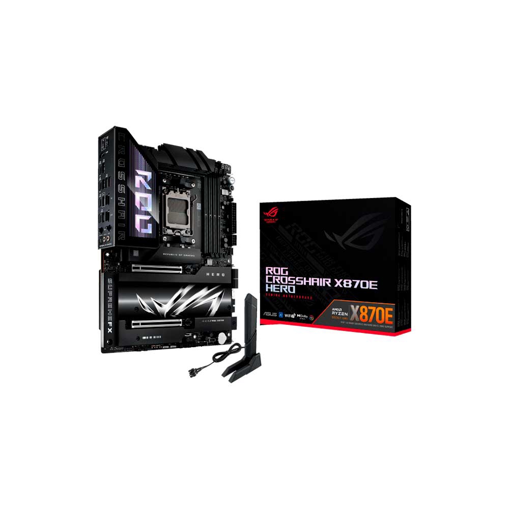 fastrax_119375_69309151dd347.jpg PLACA MADRE ASUS AM5 X870E HERO ROG CROSSHAIR DDR5 S/2R/HDMI/5M2/WIFI/USB4/ATX - Imagen 1