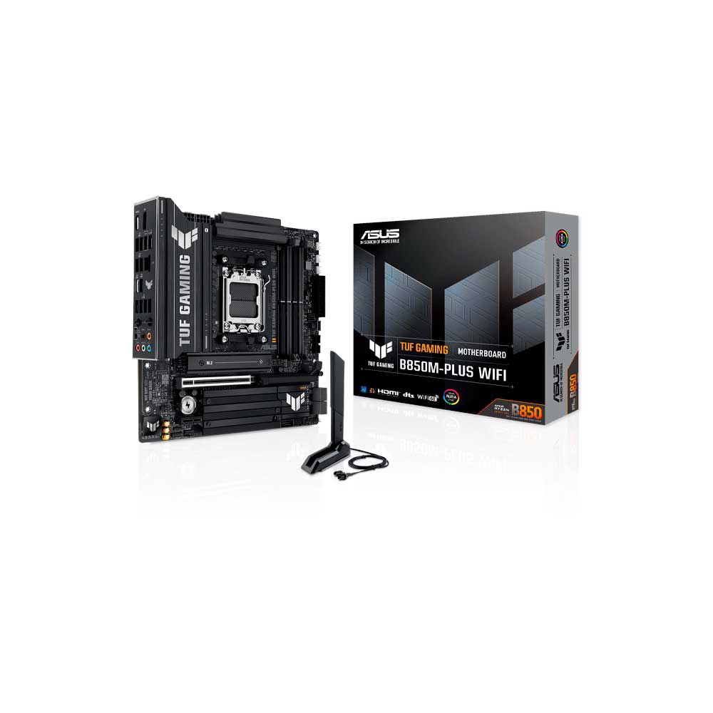 fastrax_119535_693091d454b1e.jpg PLACA MADRE ASUS AM5 B850M-PLUS WIFI TUF GAMING DDR5 S/R/HDMI/DP/3M2/MATX - Imagen 1