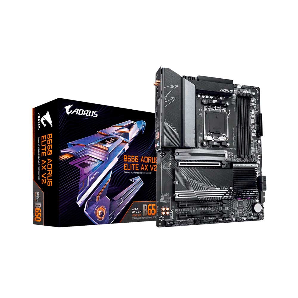 fastrax_119894_693092f5291f3.jpg PLACA MADRE GIGABYTE AM5 B650 AORUS ELITE AX V2 DDR5 S/R/HDMI/DP/3M2/WIFI/USB/ATX - Imagen 1