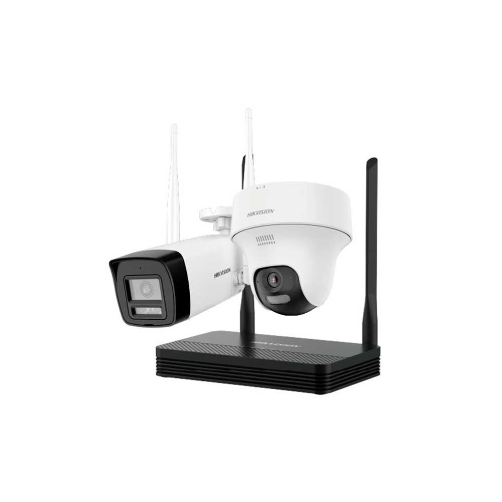 fastrax_123273_6930979b87d59.jpg CAMARAS IOT + NVR HIKVISION 4CH + 2CAM C/IR MICROFONO/PARLANTE/WIFI DS-J142I/NKS422W02H - Imagen 1