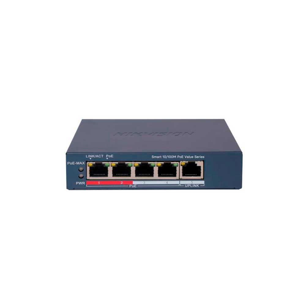 fastrax_123280_6930979e7e7d1.jpg SWITCH HIKVISION DS-3E1105P-EI/M 5P 4POE MBPS/1P LAN MBPS METAL ESC - Imagen 1