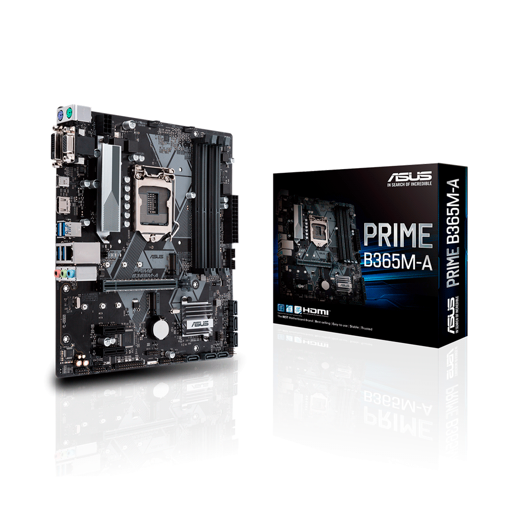 fastrax_68246_6930481402972.jpg PLACA MADRE ASUS 1151 PRIME B365M-A V/S/R/HDMI/DVI/2M2/DD4/MATX - Imagen 1