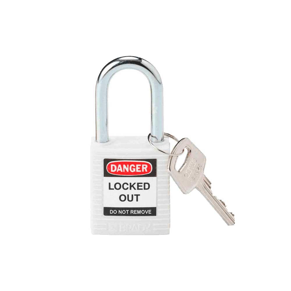 fastrax_69212_69304b60acc80.jpg CANDADO BRADY DE NYLON BLANCO P/ BLOQUEO (143123) - Imagen 1
