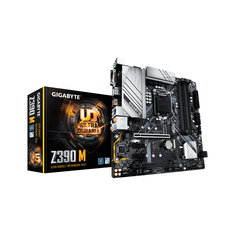 fastrax_69359_69304c50899f9.jpg PLACA MADRE GIGABYTE 1151 Z390 M S/R/HDMI/DVI/DP/2M2/DD4/MATX - Imagen 1