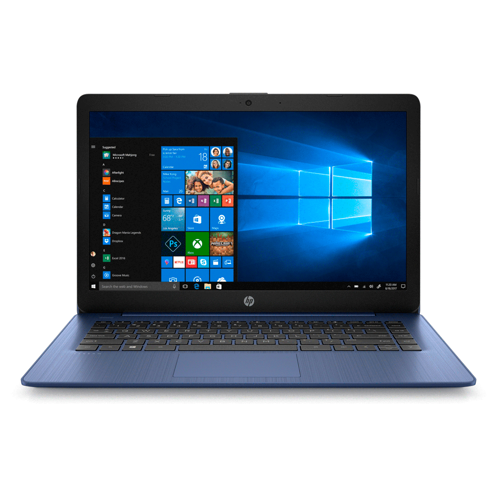 fastrax_69939_69304e1c73d3f.jpg NOTEBOOK HP 14-AX112LA CLERON 1.1/4G/64GEMMC/W10H/14"HD/AZUL - Imagen 1