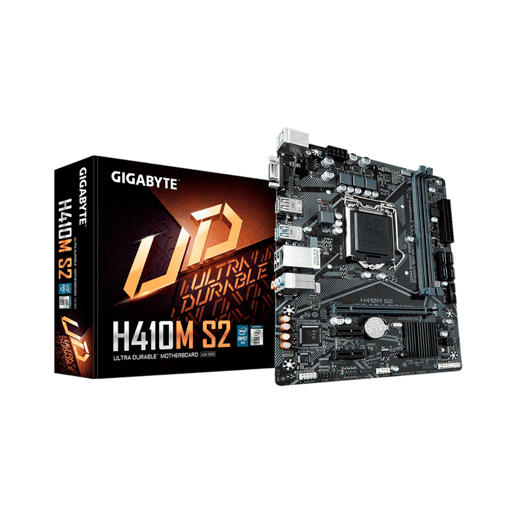 fastrax_70072_69304e4f8b35e.jpg PLACA MADRE GIGABYTE 1200 H410M S2 V/S/R/DDR4/USB3.2/RGB/MATX - Imagen 1