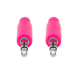 CABLE DE AUDIO 352826 ESTEREO 3.5 MM MACHO A MACHO/ AUXILIAR/ 1 MTS ROSA/LILA BOLSA - Imagen 3