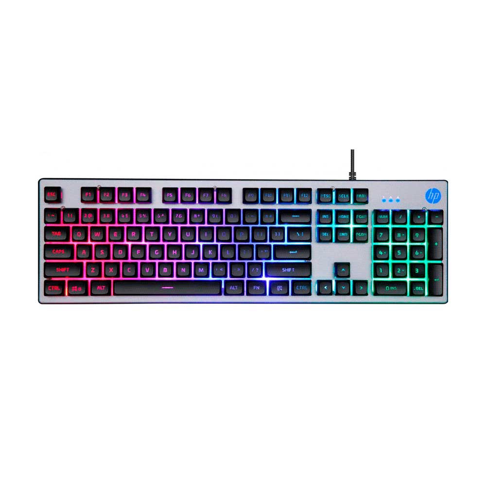 fastrax_71789_693050e3c0b11.jpg TECLADO GAMER USB HP K500F ILUMINACION RGB / ESPAÑOL / GRIS - Imagen 1