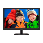 MONITOR 22" PHILIPS 223V5LHSB2/55 FHD HDMI/VGA/5MS/60HZ/NEGRO/BIVOLT