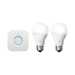 IOT PHILIPS KIT 2 FOCO BLANCO + BRIDGE HUE 220V 9W A60 E27 (779554)
