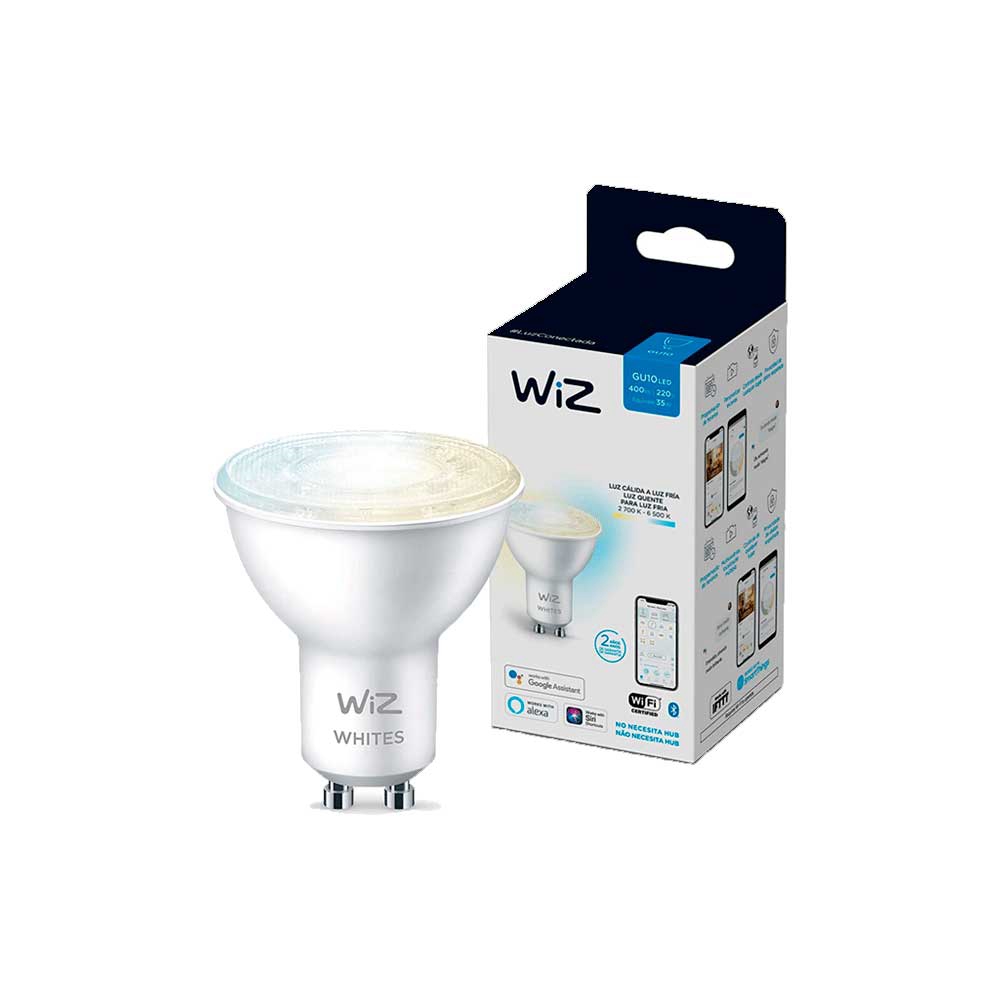 fastrax_75282_693055b208626.jpg IOT WIZ FOCO BLANCO 220V 4.9W GU10 LUZ CALIDA/FRIA (550872) - Imagen 1