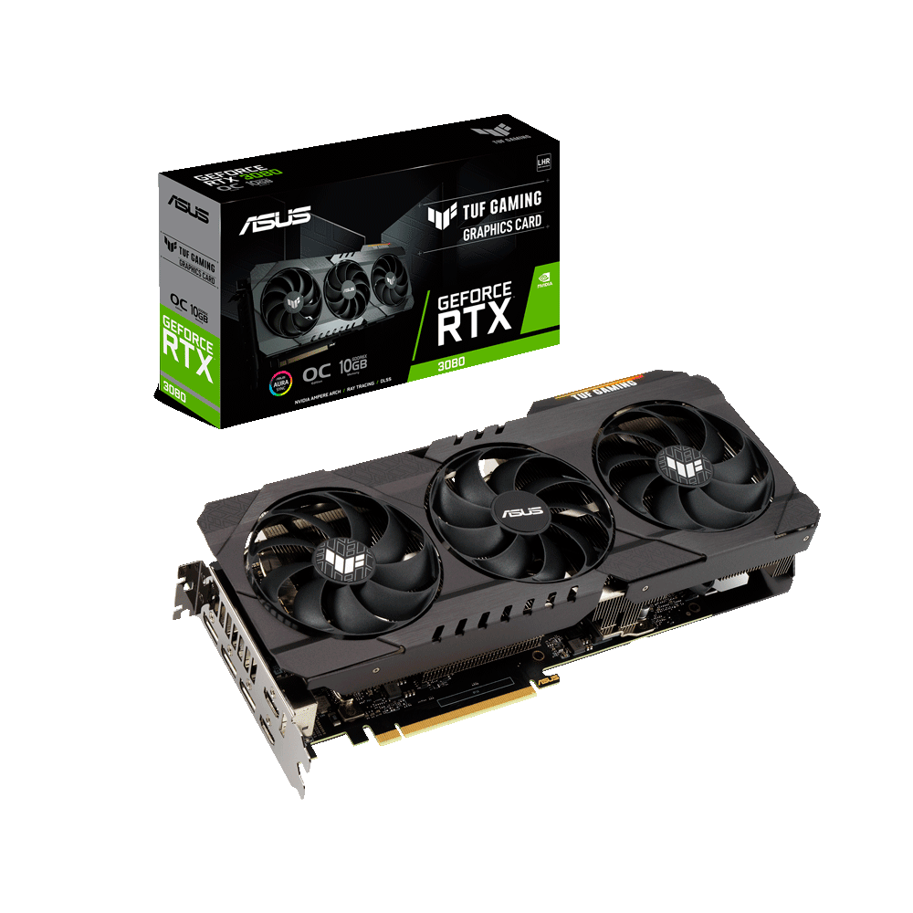 fastrax_75374_693055d93ee45.jpg PLACA DE VIDEO ASUS RTX3080 V2 OC 10GB DDR6X TUF-RTX3080-O10G-V2-GAMING LHR - Imagen 1