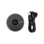 CARGADOR BASE INALAMBRICO QI 102186 10W/USB-C/NEGRO - Imagen 3