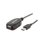 CABLE USB EXTENSOR M/H 10MTS 150248 480MBPS/BLISTER NEGRO