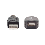 CABLE USB EXTENSOR M/H 10MTS 150248 480MBPS/BLISTER NEGRO - Imagen 2