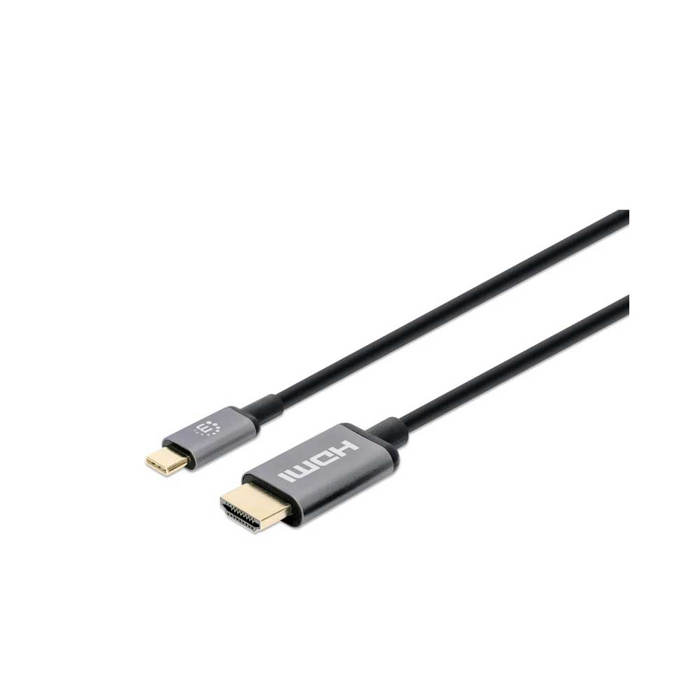 fastrax_76630_69305808543c8.jpg CABLE USB-C/HDMI 152235 MACHO/MACHO 1MT/4K/30HZ NEGRO BOLSA - Imagen 1