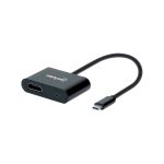 ADAPTADOR USB-C/HDMI 153416  C/ PUERTO USB-C DE ENERGIA 4K/60HZ/60W NEGRO