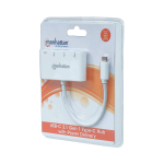 HUB USB-C 3.1 163552 3 PUERTOS 5 GBPS BLANCO BLISTER - Imagen 2