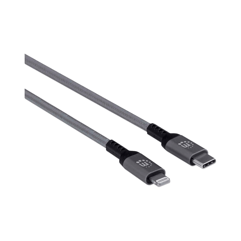 fastrax_76760_69305842cc95e.jpg CABO USB-C/LIGHTNING M/M 1.8 MT 394307 P/ IPHONE CINZA - Imagen 1
