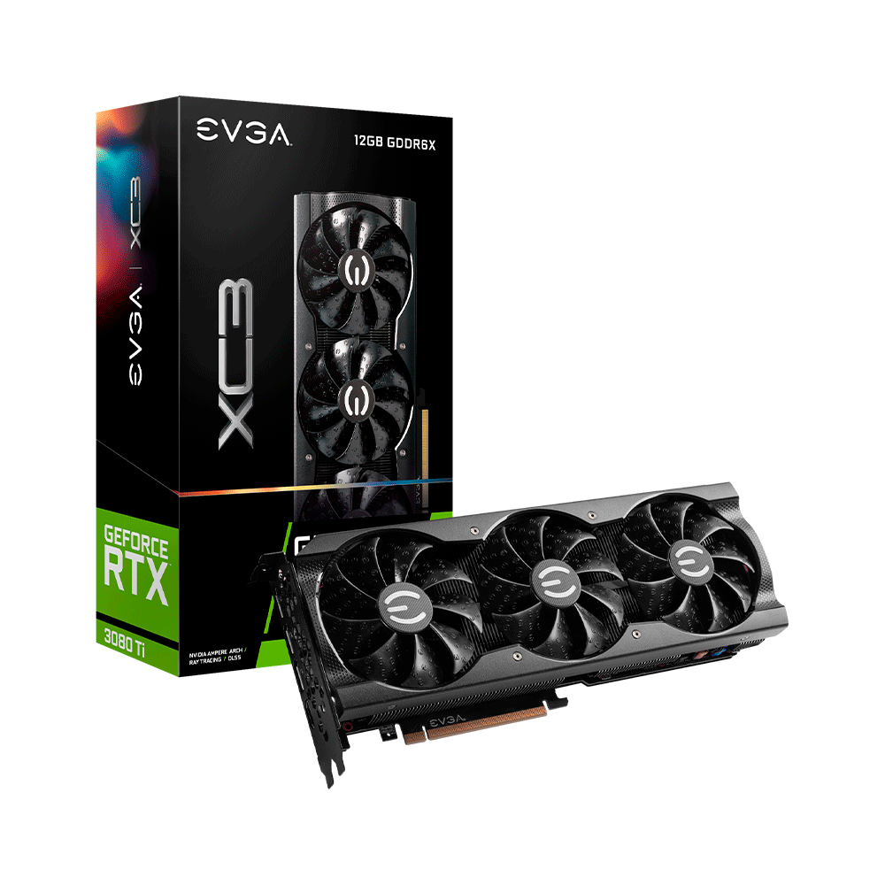 fastrax_76883_6930587369058.jpg PLACA DE VIDEO EVGA RTX3080TI XC3 GAMING 12GB DDR6X 12G-P5-3953-KR - Imagen 1