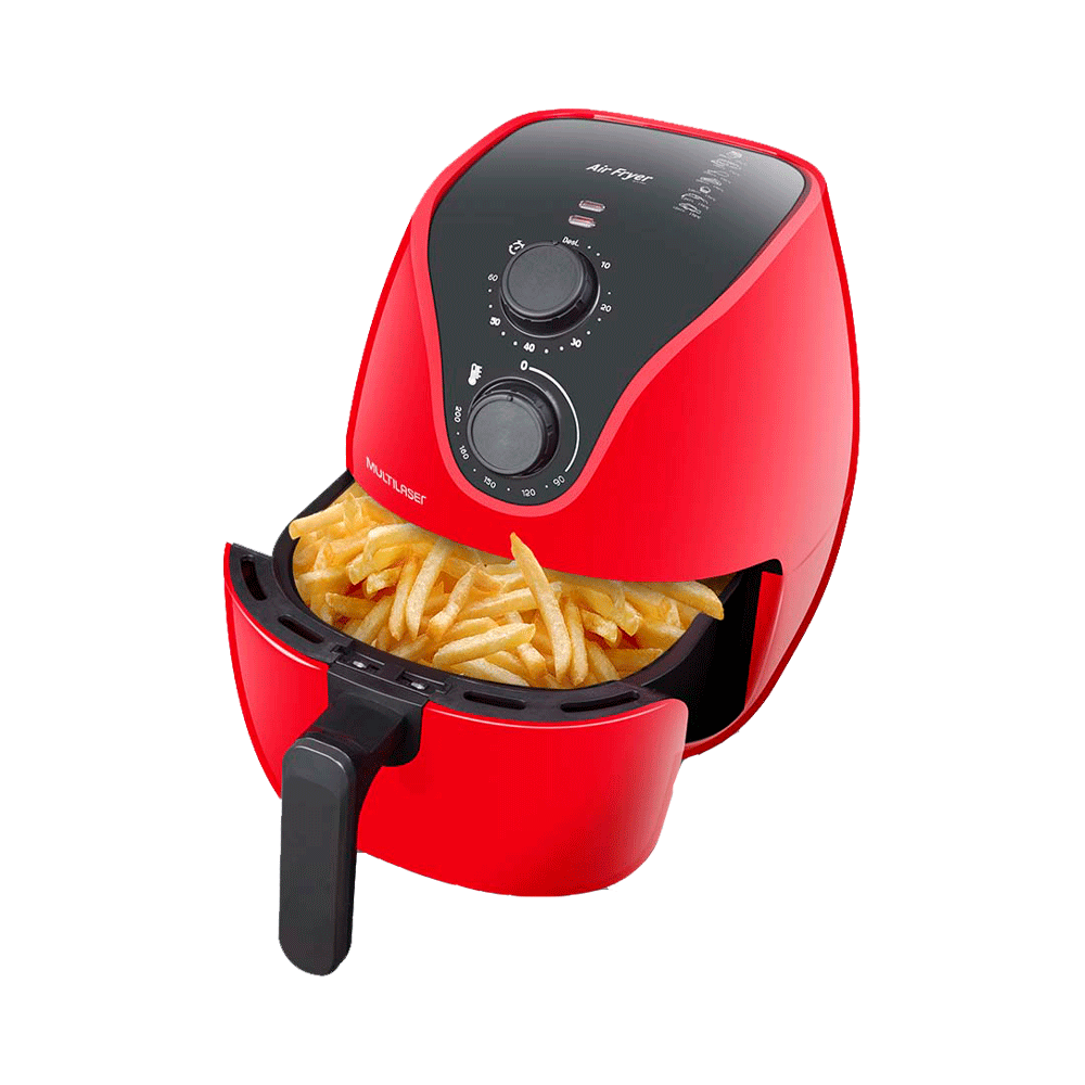fastrax_77002_693058ca50c3b.jpg FREIDORA SIN ACEITE MULTILASER CE084 4L 1500W 220V ROJO - Imagen 1