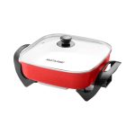 OLLA ELECTRICA CUADRADA 4L MULTILASER CE113 1200W 220V CERAMICO ROJO