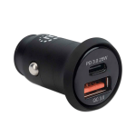 CARGADOR PARA AUTO USB/USB-C 102414 25W/3A/12V/24V NEGRO - Imagen 2