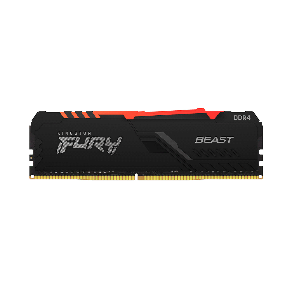 fastrax_81481_69305d491c19a.jpg MEMORIA RAM DDR4 16G 3000 KINGSTON FURY BEAST BK KF430C16BBA/16 RGB XMP - Imagen 1