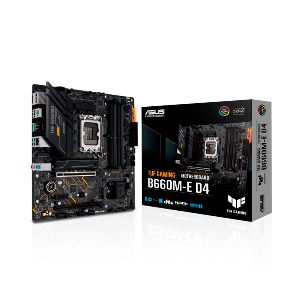 fastrax_81832_69305dcb61a57.jpg PLACA MADRE ASUS 1700 TUF GAMING B660M-E D4 S/R/HDMI/DP/2M2/DDR4/USB3.2/MATX/AURA - Imagen 1