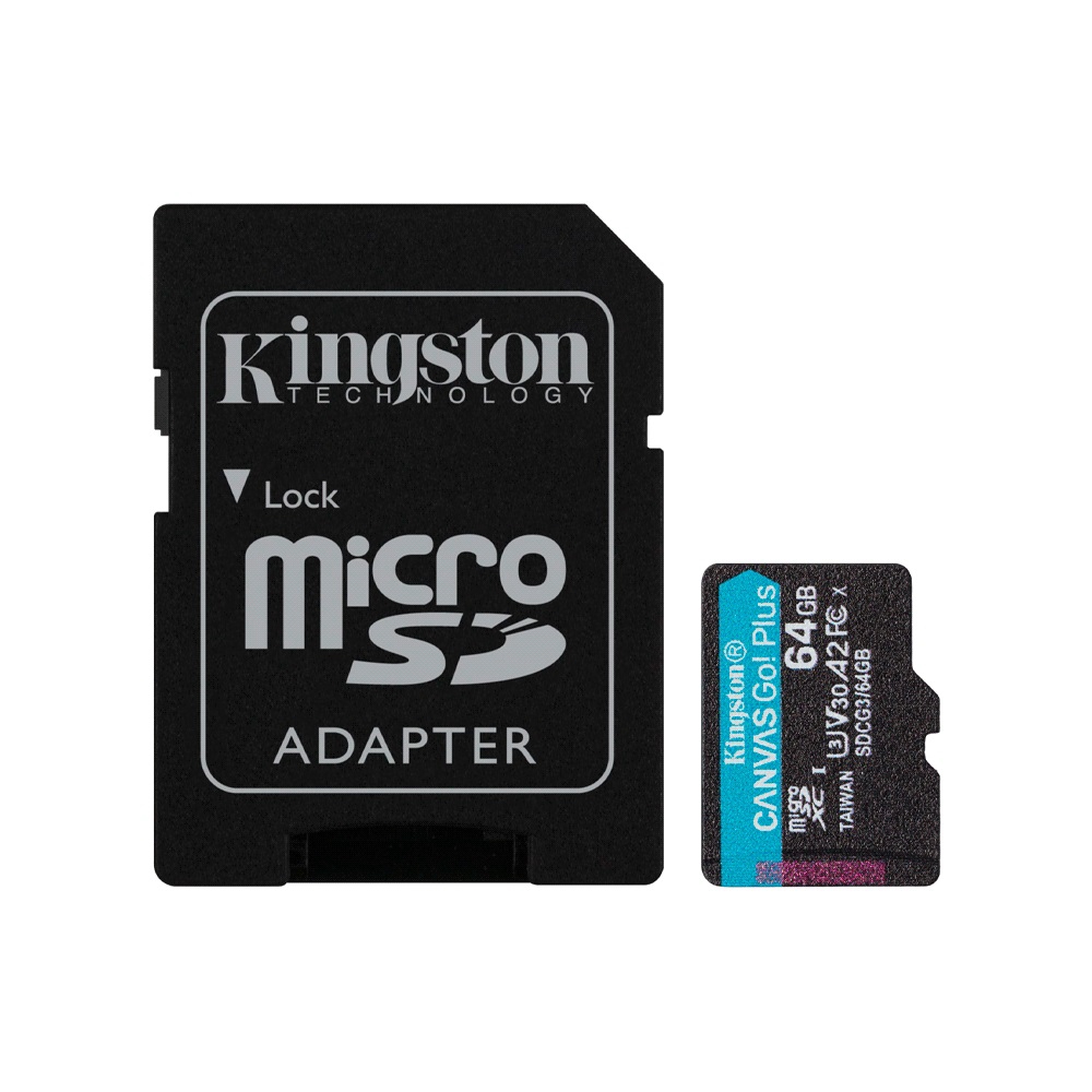 fastrax_85113_693c883f45ff5.jpg MEMORIA MICRO SD KINGSTON 64GB CANVAS GO PLUS SDCG3/64GB 170/70 - Imagen 1