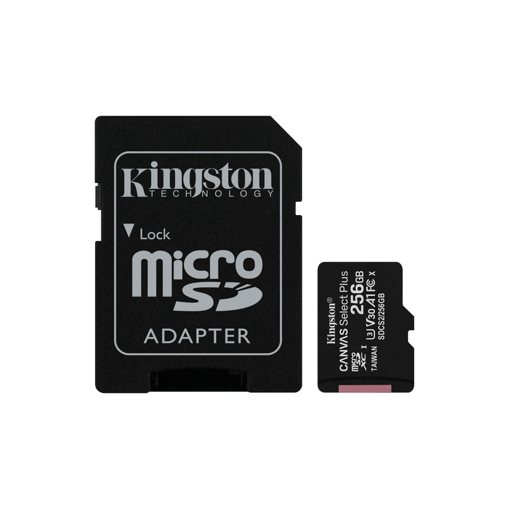 fastrax_85526_69309ecfbf536.jpg MEMORIA MICRO SD KINGSTON 256GB CANVAS SELECT PLUS SDCS2/256GB 100/85 - Imagen 1