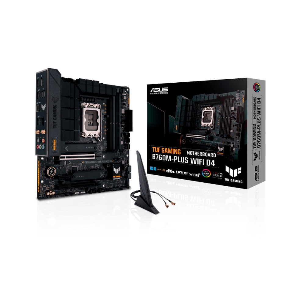 fastrax_89036_6933408731adb.jpg PLACA MADRE ASUS 1700 TUF GAMING B760M-PLUS WIFI D4 S/R/HDMI/DP/2M2/USB/MATX - Imagen 1