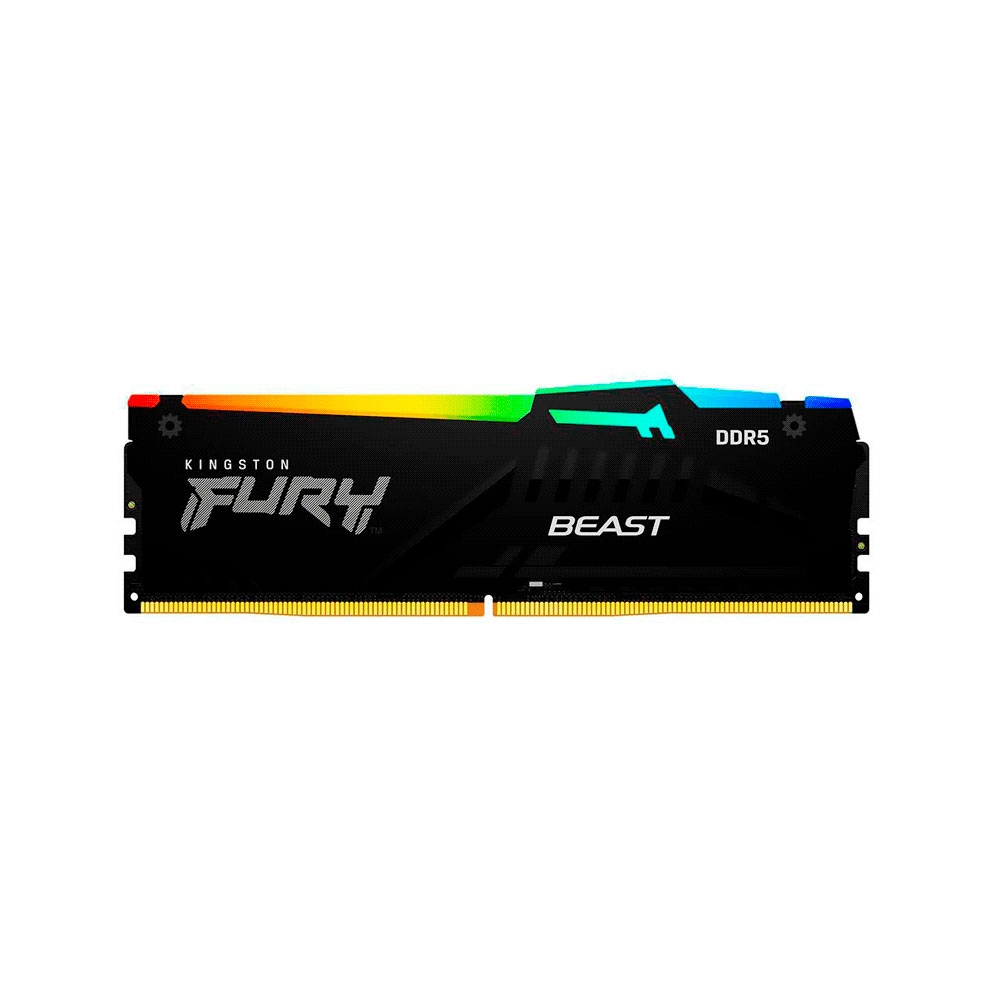 fastrax_90117_69306581943c0.jpg MEMORIA RAM DDR5 16GB 4800 KINGSTON FURY BEAST BK KF548C38BBA-16 RGB XMP - Imagen 1