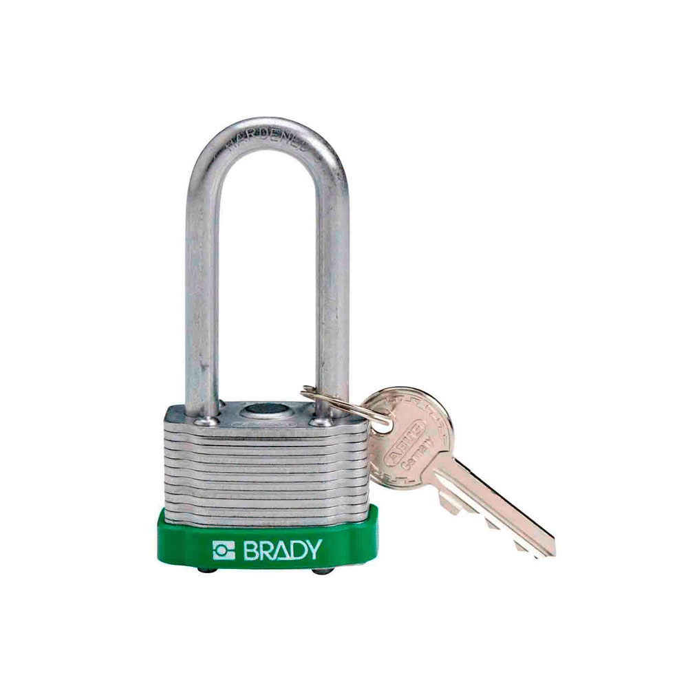 fastrax_90667_6930661dbdc72.jpg CANDADO BRADY DE ACERO VERDE P/ BLOQUEO ARCO(143142) - Imagen 1