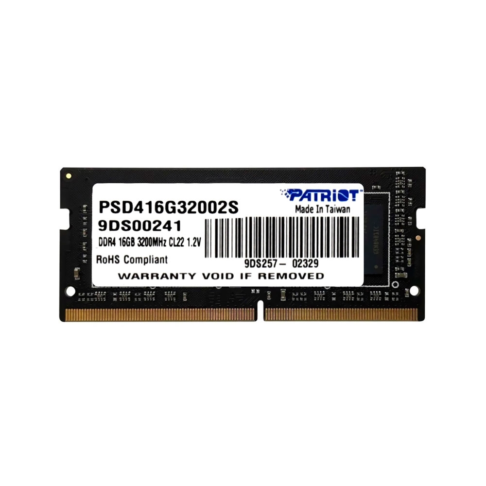 fastrax_90711_6930662108fa7.jpg MEMORIA RAM P/NB DDR4 16GB 3200 PATRIOT SIGNATURE LINE PSD416G32002S SL - Imagen 1