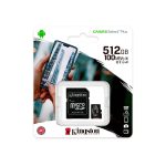 MEMORIA MICRO SD KINGSTON 512GB CANVAS SELECT PLUS SDCS2/512GB 100/85 - Imagen 3