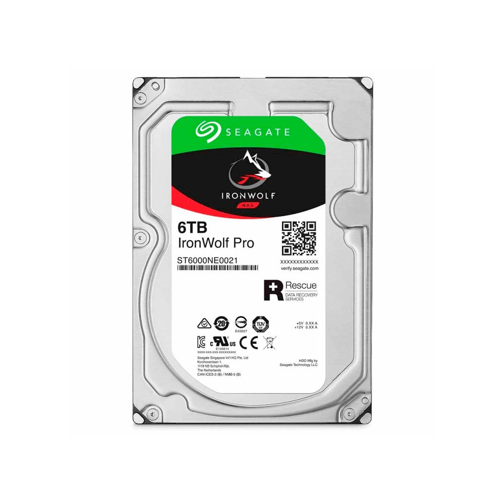 fastrax_91770_692fe2fdad51a.jpg DISCO DURO SATA3 6TB SEAGATE 7200 256MB IRONWOLF PRO NAS ST6000NE000 - Imagen 1