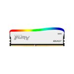 MEMORIA RAM DDR4 8GB 3200 KINGSTON FURY BEAST WH KF432C16BWA/8 RGB XMP