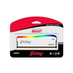 MEMORIA RAM DDR4 8GB 3200 KINGSTON FURY BEAST WH KF432C16BWA/8 RGB XMP - Imagen 3