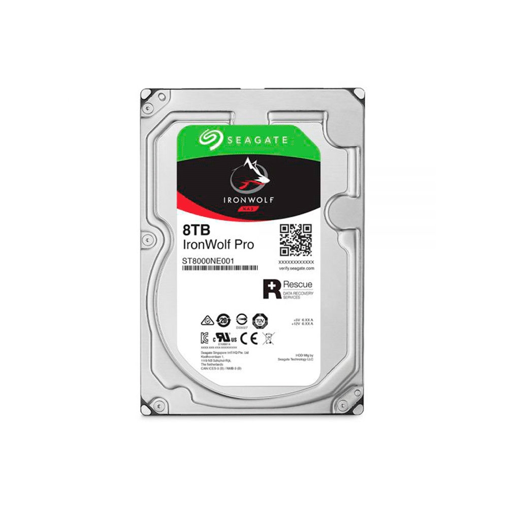 fastrax_93453_693069e300183.jpg DISCO DURO SATA3 8TB SEAGATE 7200 256MB IRONWOLF PRO NAS ST8000NE001 - Imagen 1