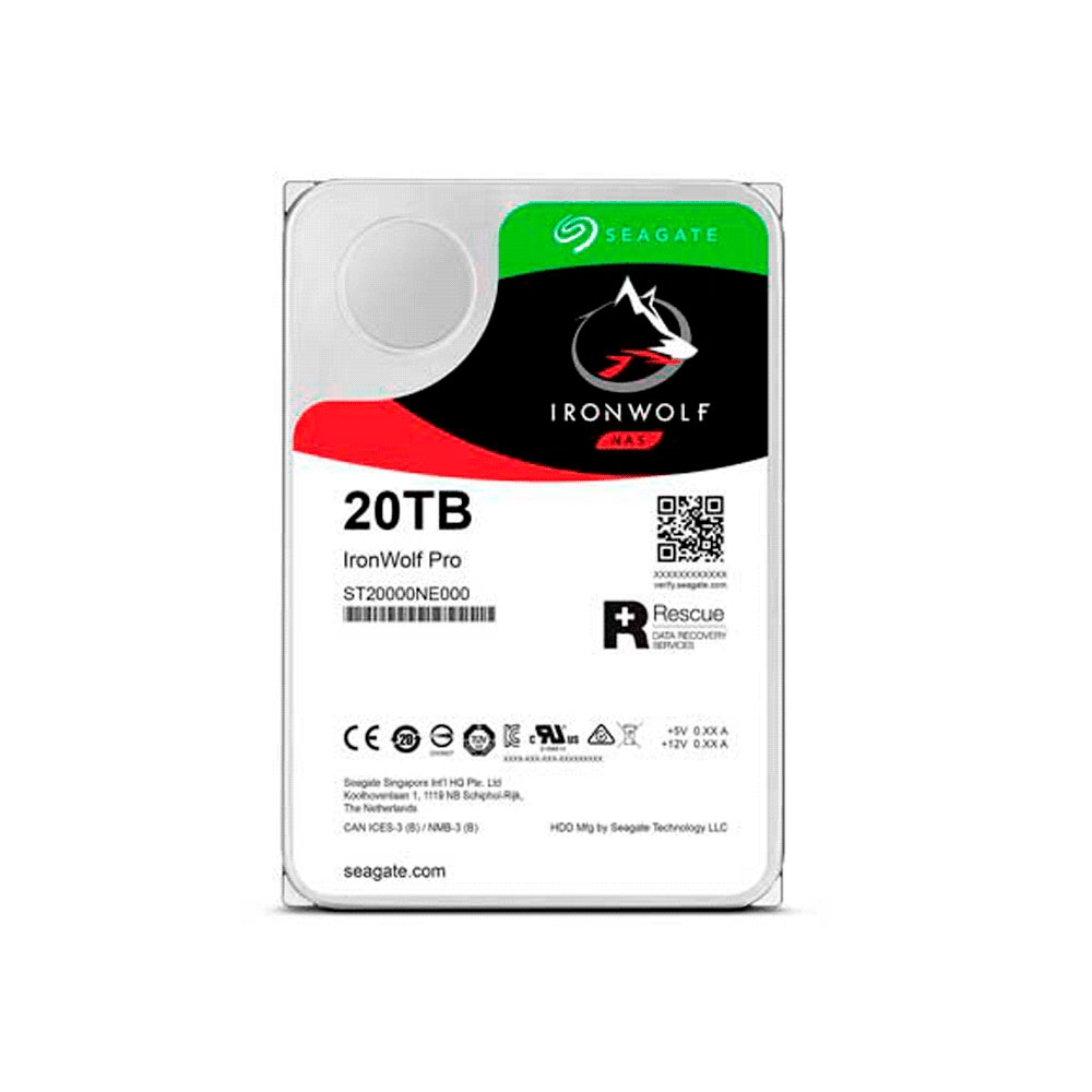 fastrax_93477_693069e8cccac.jpg DISCO DURO SATA3 20TB SEAGATE 7200 256MB IRONWOLF PRO NAS ST20000NE000 - Imagen 1