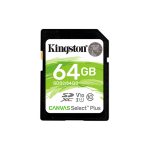 MEMORIA SD KINGSTON 64GB CANVAS SELECT PLUS SDXC CLASS 10 SDS2/64GB 100/