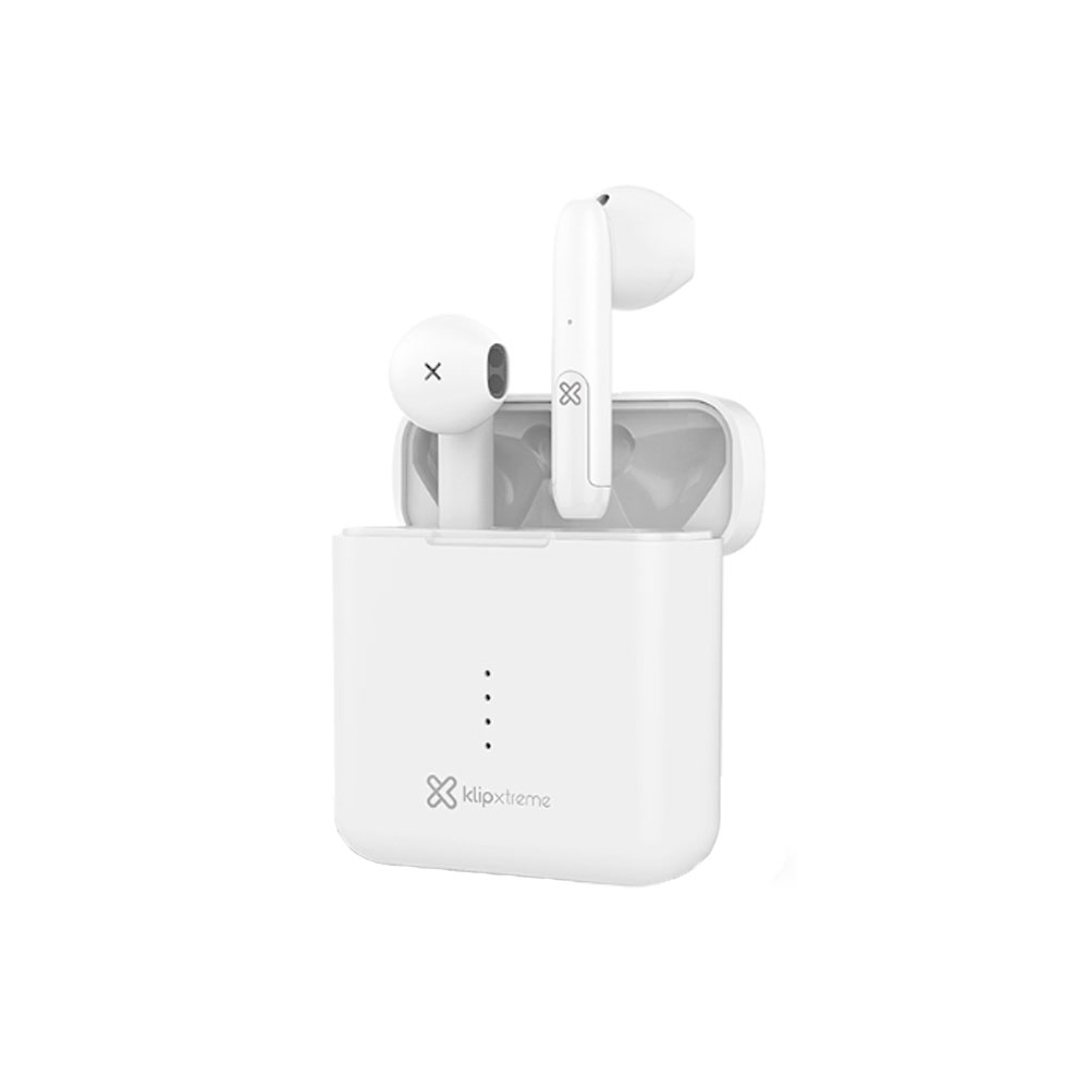 fastrax_93996_69306a9b72957.jpg AURICULAR CON MICROFONO KLIP KTE-010WH TWIN TOUCH TWS/BLUETOOTH/WIRELESS BLANCO - Imagen 1