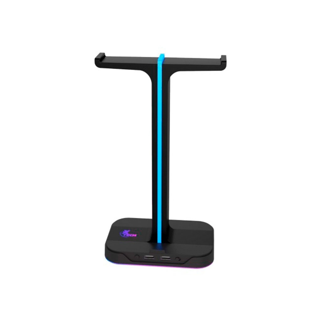 fastrax_94344_69306b68aa4b1.jpg SOPORTE P/AURICULAR GAMER XTECH XTH-690 YUREI RGB/2USB/NEGRO - Imagen 1