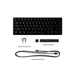 TECLADO GAMER USB HYPERX 4P5N4AA#ABA ALLOY ORIGINS 60 MECANICO RED INGLES RGB - Imagen 5